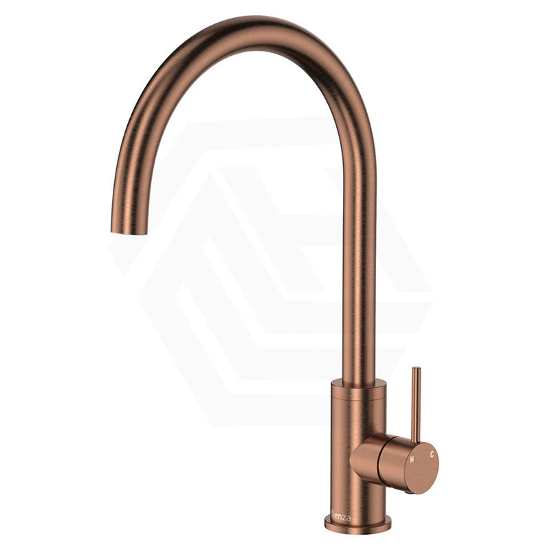 Fienza Kaya Stainless Steel Gooseneck Swivel Sink Mixer Various Colours Available