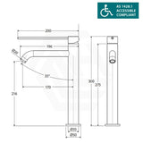 Fienza Kaya Care Tall Basin Mixer Lead Free Stainless Steel Variant Colour Avaliable