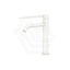 Matt White Fienza Kaya Care Medium Basin Mixer Lead Free Stainless Steel 