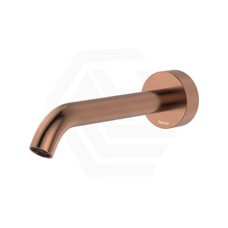 180mm Fienza Kaya Solid Brass Round Wall Spout for bathroom Colours Available