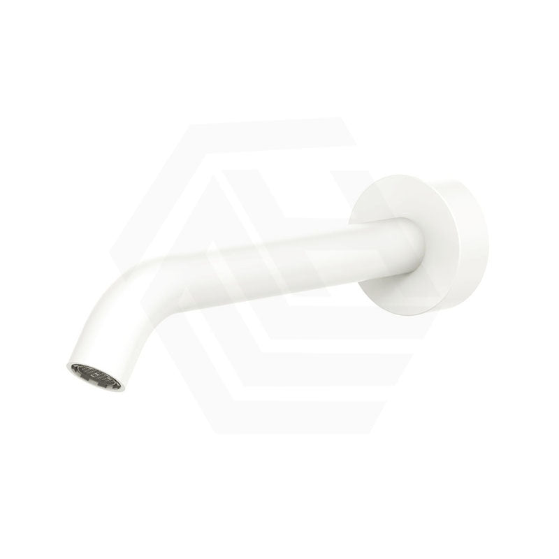 180mm Fienza Kaya Solid Brass Round Wall Spout for bathroom Colours Available