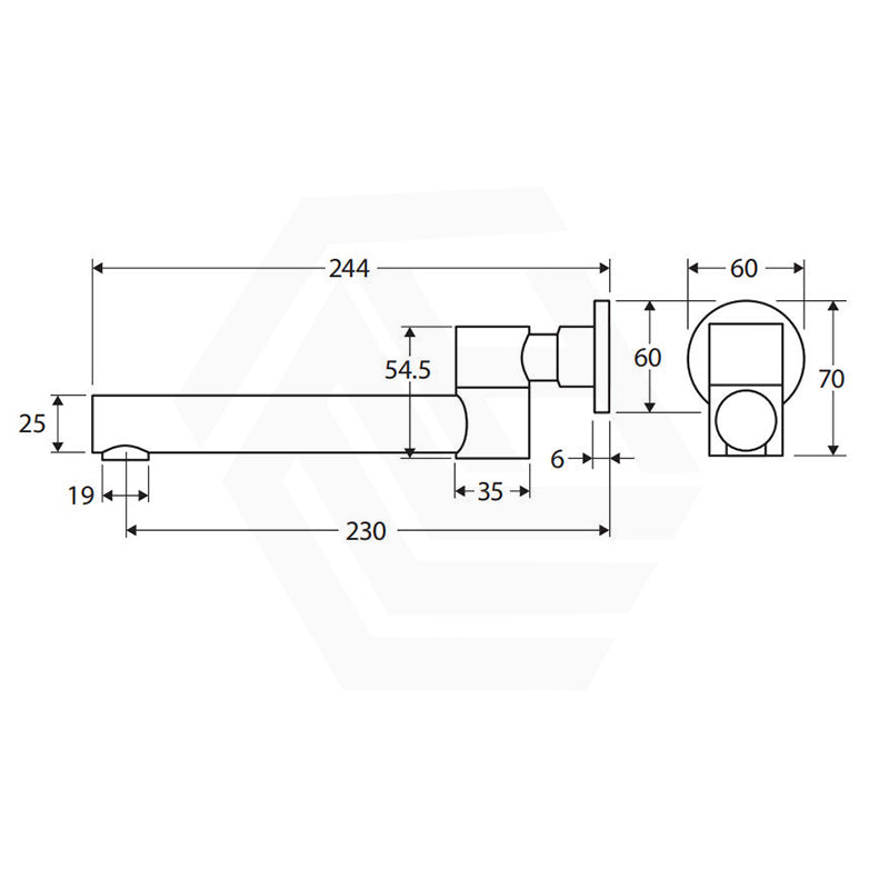 Fienza Kaya 180 degree Swivel Wall Mounted Basin/Bath Outlet Available in Various Colours