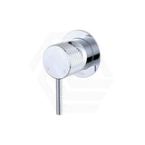 Fienza Axle Chrome Wall Mixer Small Round Plate Dress Kit Only