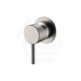 N#1(Nickel) Fienza Axle Brushed Nickel Wall Mixer Small Round Plate Mixers