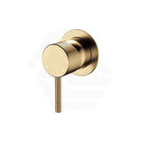 G#2(Gold) Fienza Axle Urban Brass Wall Mixer Small Round Plate Mixers