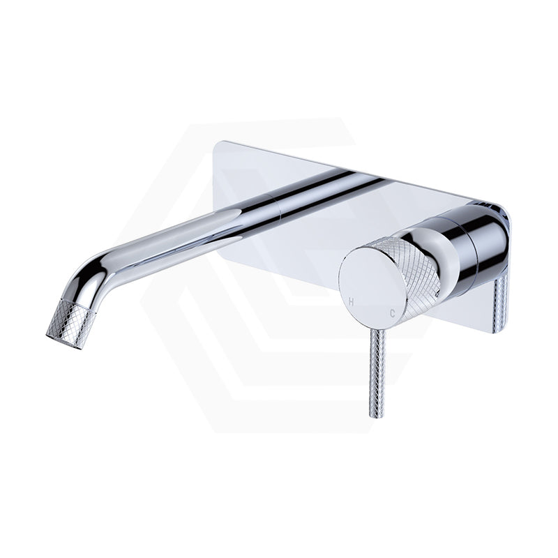 Fienza Axle 160/200mm Wall Basin/Bath Mixer Set Soft Square Plate Variant Colour Available