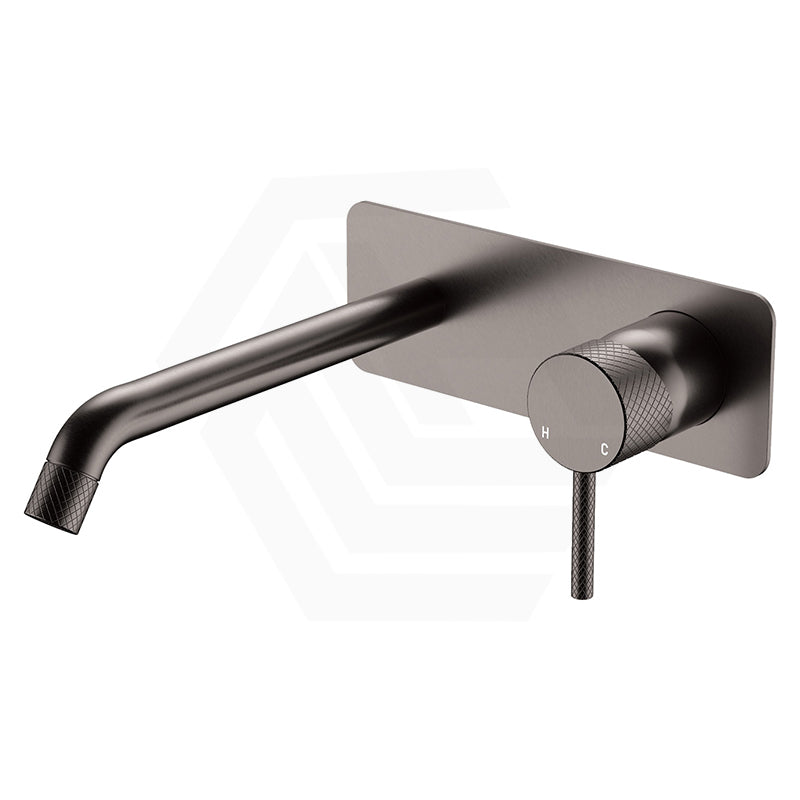 Fienza Axle 160/200mm Wall Basin/Bath Mixer Set Soft Square Plate Variant Colour Available