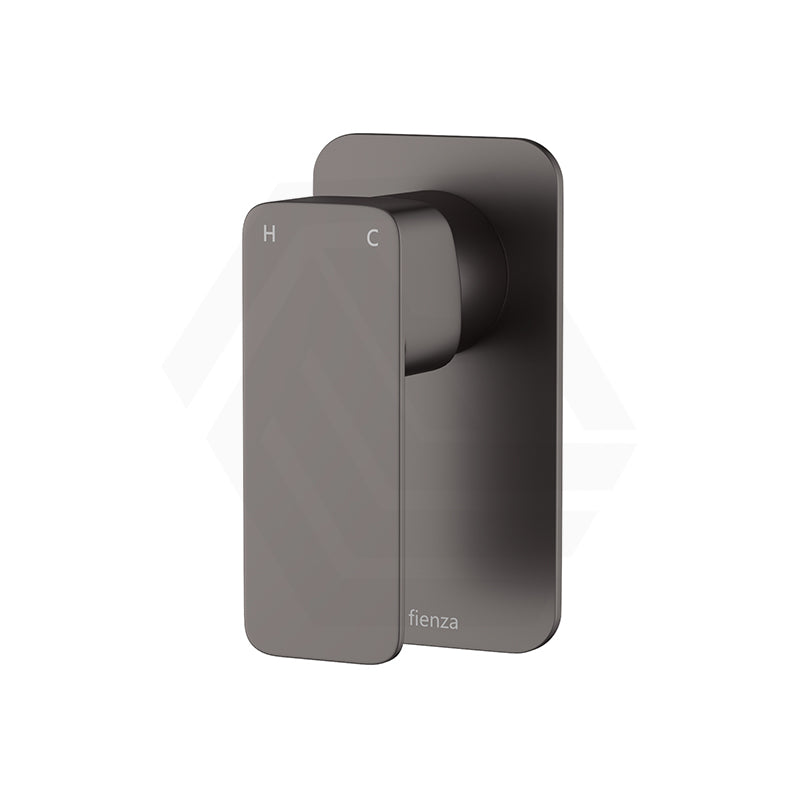 Fienza Tono Brass Wall Mixer Rectangular Plate - Various Colours