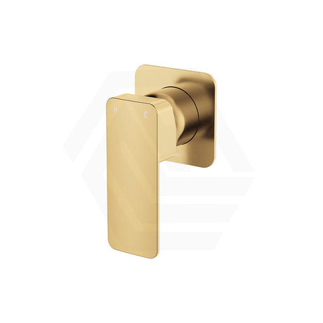 Fienza Tono Brass Wall Mixer Square Plate Variant Colour Available