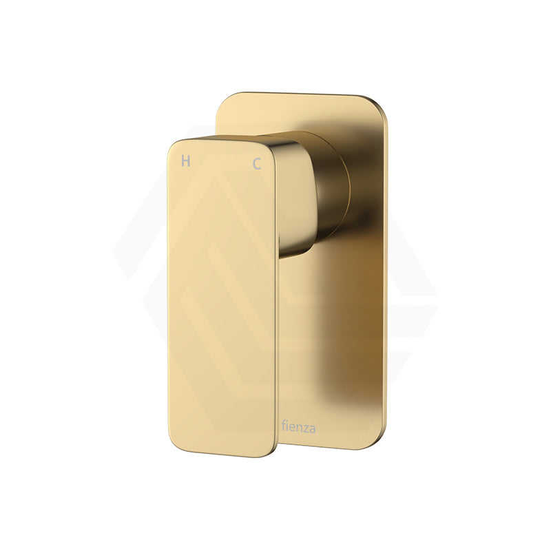 Fienza Tono Brass Wall Mixer Rectangular Plate - Various Colours