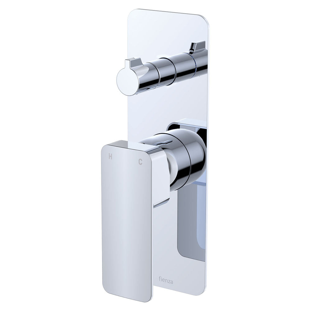 Fienza Tono Wall Diverter Mixer with Rectangular Plate - Various Colours