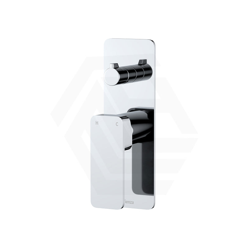 Fienza Tono Wall Diverter Mixer with Rectangular Plate - Various Colours