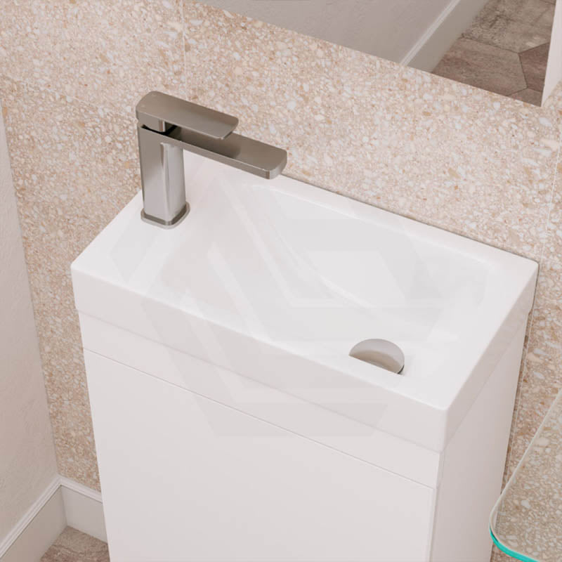 Fienza Tono Soft Square Outlet Short Basin Mixer Variant Colour Available