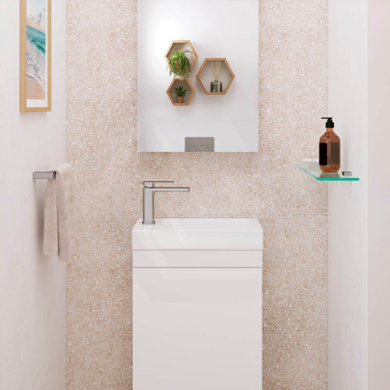 Fienza Tono Soft Square Outlet Short Basin Mixer Variant Colour Available