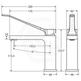 Fienza Tono Care Lead Free Brass Short Basin Mixer Tap Variant Colour Available