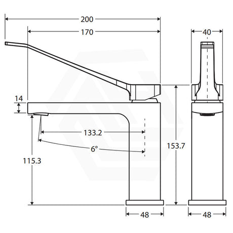 Fienza Tono Care Lead Free Brass Short Basin Mixer Tap Variant Colour Available
