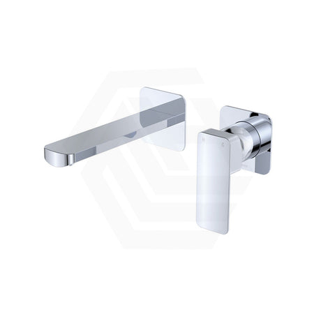 Fienza Tono 160/200mm Wall Basin Bath Mixer Set Square Plates Colour Available