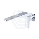 Fienza Tono Basin/Bath Wall Mixer Set with Rectangular Plate 160/200mm Outlet Variant Colour Available