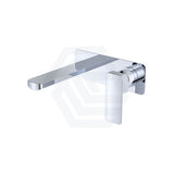 Fienza Tono Basin/Bath Wall Mixer Set with Rectangular Plate 160/200mm Outlet Variant Colour Available