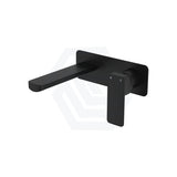 Fienza Tono Basin/Bath Wall Mixer Set with Rectangular Plate 160/200mm Outlet Variant Colour Available
