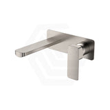 Fienza Tono Basin/Bath Wall Mixer Set with Rectangular Plate 160/200mm Outlet Variant Colour Available