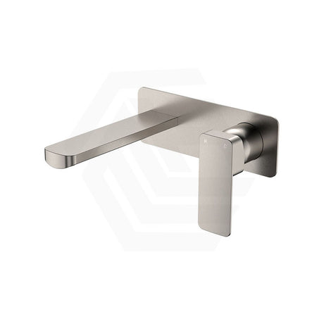 Fienza Tono Basin/Bath Wall Mixer Set with Rectangular Plate 160/200mm Outlet Variant Colour Available