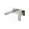 Fienza Tono Basin/Bath Wall Mixer Set with Rectangular Plate 160/200mm Outlet Variant Colour Available