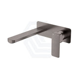 Fienza Tono Basin/Bath Wall Mixer Set with Rectangular Plate 160/200mm Outlet Variant Colour Available