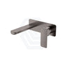 Fienza Tono Basin/Bath Wall Mixer Set with Rectangular Plate 160/200mm Outlet Variant Colour Available