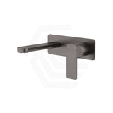 Fienza Tono Basin/Bath Wall Mixer Set with Rectangular Plate 160/200mm Outlet Variant Colour Available