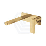 Fienza Tono Basin/Bath Wall Mixer Set with Rectangular Plate 160/200mm Outlet Variant Colour Available