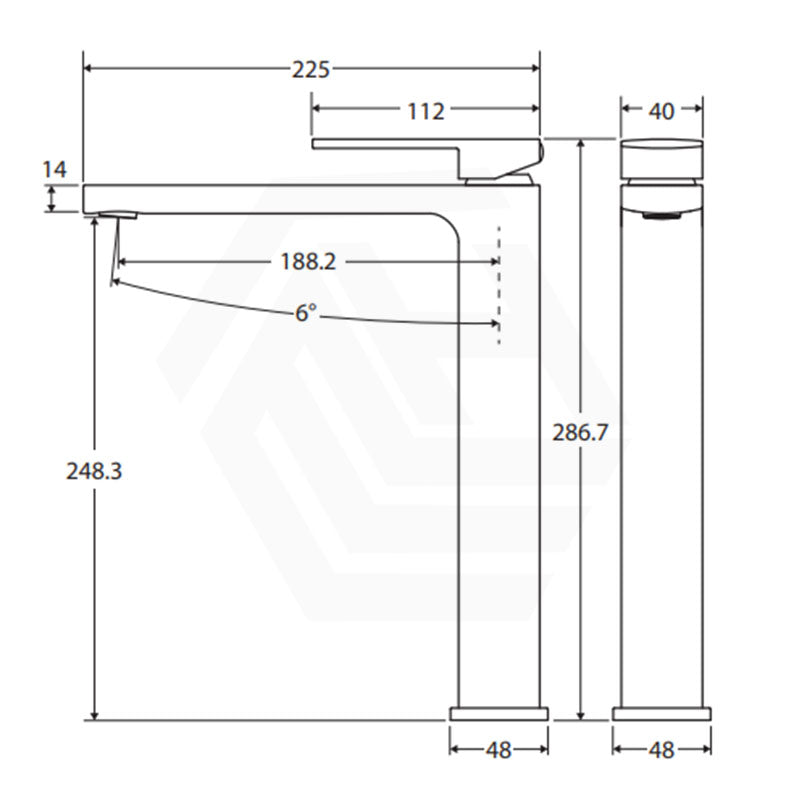 Fienza Tono Lead Free Brass Tall Basin Mixer Tap Variant Colour Available