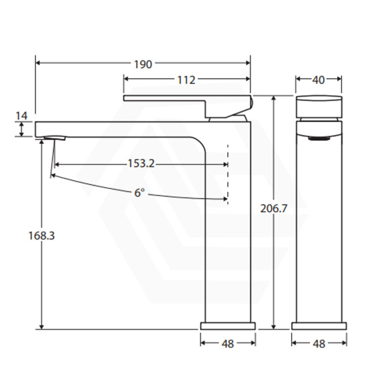 Fienza Tono Lead Free Brass Medium Basin Mixer Tap Variant Colour Available
