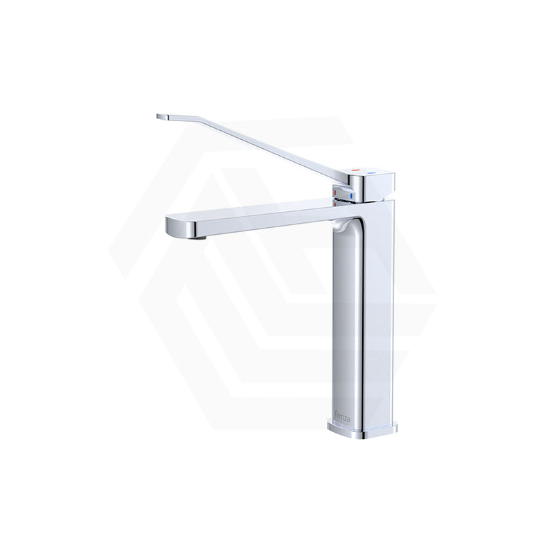 #Chrome Fienza Tono Care Lead Free Brass Medium Basin Mixer Tap