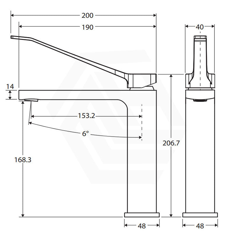 Fienza Tono Care Lead Free Brass Medium Basin Mixer Tap
