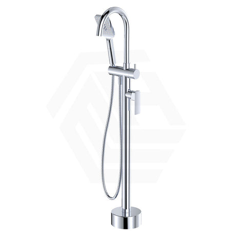 Fienza Tono Floor Mounted Solid Brass Bath Mixer With Hand Shower Variant Colour Available