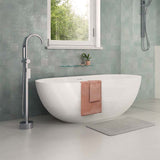 Fienza Tono Floor Mounted Solid Brass Bath Mixer With Hand Shower Variant Colour Available