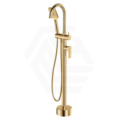 Fienza Tono Floor Mounted Solid Brass Bath Mixer With Hand Shower Variant Colour Available