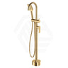 Fienza Tono Floor Mounted Solid Brass Bath Mixer With Hand Shower Variant Colour Available