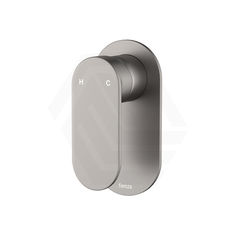 Fienza Empire Slim Stainless Steel Wall Mixer, Oval Plate Variant Colour Available