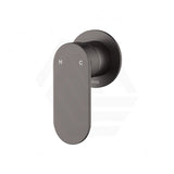 Fienza Empire Slim Stainless Steel Wall Mixer, Round Plate Variant Colour Available