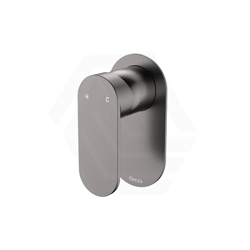 Fienza Empire Slim Stainless Steel Wall Mixer, Oval Plate Variant Colour Available
