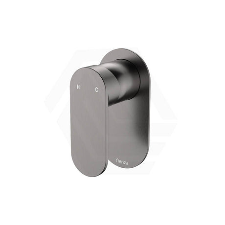 Fienza Empire Slim Stainless Steel Wall Mixer, Oval Plate Variant Colour Available