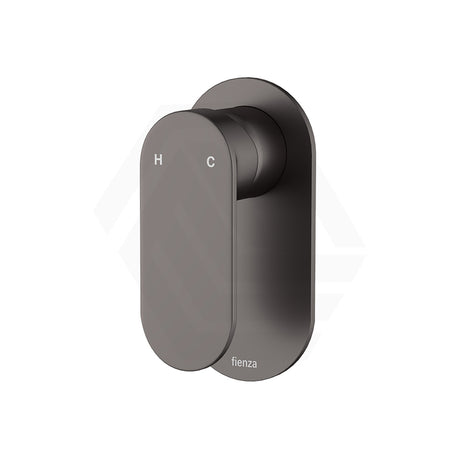 Fienza Empire Slim Stainless Steel Wall Mixer, Oval Plate Variant Colour Available