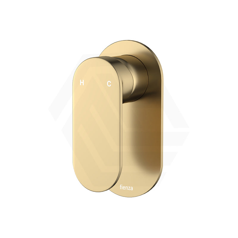 Fienza Empire Slim Stainless Steel Wall Mixer, Oval Plate Variant Colour Available