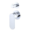 Fienza Empire Slim Vertical Wall Diverter Mixer, Small Round Plates Variant Colour Available