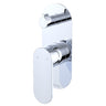 Fienza Empire Slim Vertical Wall Diverter Mixer, Large Oval Plate Variant Colour Available