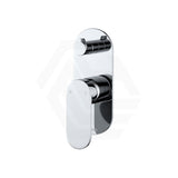 Fienza Empire Slim Vertical Wall Diverter Mixer with Large Oval Plate Variant Colour Available