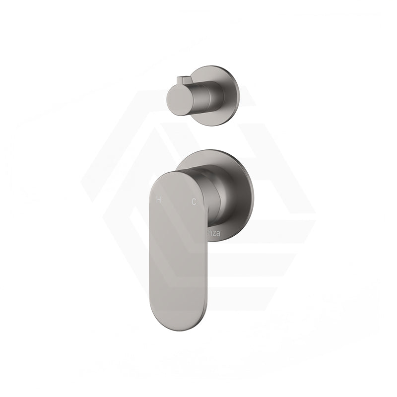 Fienza Empire Slim Vertical Wall Diverter Mixer Small Round Plates Variant Colour Available