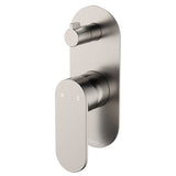 Fienza Empire Slim Vertical Wall Diverter Mixer, Large Oval Plate Variant Colour Available